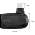 Miniatyrbilde 4 av 5: Høyre vinklet USB-C-kontakt til slank firkantet gul spisskonverter 100W PD laderadapter