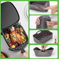 Pikkukuva 4 / 5: Silikonisisäke Air Fryer -lisävaruste Dual Zone Air Fryer -laitteille