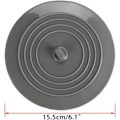 Miniatyrbild 2 av 5: 2-pack 6-tums universell silikongummi - badpropp avloppsplugg lock för kök badrum handfat badkar