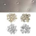 Miniatyrbild 4 av 5: 50x Biltakshuvudfoder Reparationsnitar Design för Biltaks Flanelltak Kontrollduk-grå
