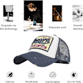 Pikkukuva 4 / 5: Baseball-lippis, verkkolippikset, unisex, kirjailtu kirjainpaikka, rento lippikset, hip hop -aurinkolippikset Grey