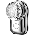 Miniatyrbild 1 av 9: Bärbar Mini Elektrisk Rakapparat USB Laddningsbar för Män Våt Torr Tillbehör Låg Silver
