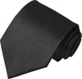 Men's Tie, Solid Color Men's Scarf, Wedding, Business, Formal Ties Black