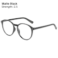 Miniatyrbillede 1 af 10: -1.0~-4.0 Myopi Briller Briller MATTE BLACK STYRKE 2.50 mat sort matte black Strength 2.50-Strength 2.50