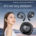 Miniatyrbillede 4 af 6: Caduola 2024 Ny Opgraderet Åben 3D Stereo Øre-krog Bluetooth Lille Kokosnød Bold Bluetooth Headset (hvid) white