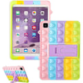 Pikkukuva 1 / 6: Värillinen sydän Samsung Galaxy Tab A 10.1\" Kotelolle 2019 SM-T510/T515 Sarjakuva Hauska Kawaii Söpö Silikoni Hauska Suojus Muoti Ainutlaatuinen Fidget Lasten Kotelo