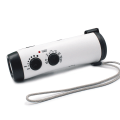 Miniatyrbilde 1 av 8: Håndsveivradio, Bærbar Multifunksjonell FM AM Væradio med LED-lommelykt og Håndleddsstropp