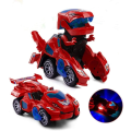 Miniatyrbilde 1 av 5: Elektrisk Automatisk Dinosaur Transformerbil med Blinkende Lys og Lyd