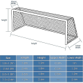 Miniatyrbillede 5 af 5: Udskiftningsnet til fodboldmål - Holdbart fodboldmålsnet til udendørs sportsfodboldtræning (kun net) 12X6FT