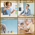 Miniatyrbilde 5 av 5: 2 stk. Metalliske Spinn Topper Metalliske Flip Over Topper Barn Aluminium Topp Spinner Topp