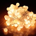 Miniatyrbillede 5 af 7: 7M 50 LED Solcellelysstreng Have Fe-lys Warm color bubble ball