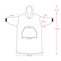 Miniatyrbillede 4 af 5: Hoodie-tæppe med ærmer, Lang Herre Sherpa Blød Trøje-tæppe, Varmt Oversized Hoodie-tæppe, Dame Fluffy Hoodie, Snuggie Blød