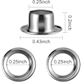 Miniatyrbilde 2 av 5: Grommet Eyelets Tool Kit, Embossing Setting Tool og 100 sett med øyeløkker med oppbevaringsboks (1/4 tommers indre diameter)