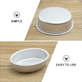 Miniatyrbillede 5 af 5: 10 stk Mini Oval Ægformet Aluminium Legering Metal Cheesecake Form Brødform Kagefad Pudding Gele Jar DIY Bageri