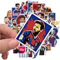 Miniatyrbillede 5 af 5: Fodboldstjerne Stickers Messi Sticker Små Dekaler | 50 Stk