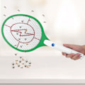 Miniatyrbilde 4 av 4: Elektrisk insektsdreper, svingende racket, oppladbar myggfluefanger, EU-plugg 110?220V (Grønn)