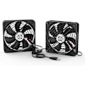 Miniatyrbillede 1 af 5: Dobbelt 120mm USB-ventilator 2 i 1, USB-ventilatorgitter, tre hastigheder justerbar P