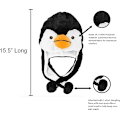 Miniatyrbillede 2 af 2: Penguin Plysj Vinter Ski Cap Vinter Aviator Style Cap (Sh