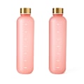 Pikkukuva 2 / 6: Vedenpullo - Juomapullot - 1L Muovipullo - Vedenpullo - Vedenpullo Aika-merkinnällä - Aikuiset - Juomapullo Lapsille - Vaaleanpunainen - 1000ml Pink 1000ml
