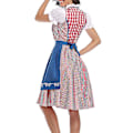 Miniatyrbild 3 av 5: Tysk Oktoberfestdräkt för kvinnor, vuxen Dirndl, traditionell bayersk ölkarneval, Fraulein Cosplay Green