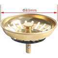 Miniatyrbillede 3 af 4: Rustfrit Stål Filterprop Shower Filter Aftapning Beskyttelse Prop Udskiftning Aftapning Baffler til Mad Hår Catcher (1 stk)