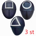 Miniatyrbilde 1 av 4: Squid Game Masker Mix | Trekant+Rund+Firkant 3stk-Julegave Round+Triangle+Square