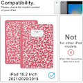 Miniatyrbilde 2 av 3: Supveco Deksel for iPad 9./8./7. Generasjon 10,2 tommer (2021/2020/2019 Modell) med Blyantholder, Deksel for iPad 10,2 Tommer - Vannmelon