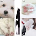 Miniatyrbillede 2 af 5: Elektrisk kæledyrs-klipper USB-opladelig ledningsfri hund- og kattehårtrimmer til hunde og katte poter øjne ansigtshår barbering fødder HKK Blue