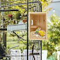 Miniatyrbild 4 av 5: Fågelholk Undulat Häckningsholk Fågelbo Trä Akryl Transparent Häckningslåda För Finkar Dvärgpapegojor Nymfparakit Undulat Conure Papegoja