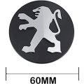 Miniatyrbilde 3 av 4: 4 stk. hjulnavkapsler til Peugeot 60mm sort, navkapsler centerkapsler navkapsler bilnavkapsler fælgkapsler tilbehør