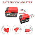 Miniatyrbillede 4 af 5: Batteriadapter til Milwaukee M18 Xc 18v til Dock Power 2 ledninger Output Diy