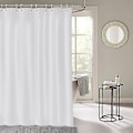 Miniatyrbillede 1 af 5: Bruseforhæng 240 X 200 Cm, Skimmelresistent, Vandafvisende, Vaskbar, Antibakteriel, Hvid, Polyester Bruseforhæng med 12 Bruseforhæng