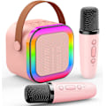Miniatyrbilde 1 av 7: Karaokemaskin med 2 mikrofoner, for jenter leker 3-15 år gamle jenter gaver barn mikrofon leker for jenter bursdagsgaver mikrofon pink