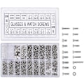 Miniatyrbild 1 av 7: 1000 st Micro Eyeglasses Forma Mini Solglasögon Sortiment Skruv Klockmutter Reparationssats För Rostfria Stålskruvar