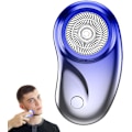 Miniatyrbild 1 av 10: Reseshavers för män | Vattentät USB-laddad skäggtrimmer, Dubbel-loopnät