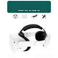 Miniatyrbillede 2 af 5: Justerbar hovedbøjle til Oculus/meta Quest 2 VR-headset, VR-hovedbøjle til Oculus Quest 2, VR-spilsupport og komfort, hvid