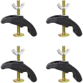 Miniatyrbilde 1 av 3: 4 stk T-spor Klemme Buet Trykkplate Klemme Justerbar CNC Graveringsmaskin T-spor Hold Ned Klemmer Armatur Festplate Router for T-spor Arbeid