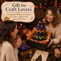Miniatyrbillede 8 af 8: DIY Quilted Fabric Christmas Tree Kit, 3D Fabric Patchwork Craft Set for Beginners, Handmade Table Decoration for Home, Mantel, Table, Office #K