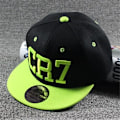 Pikkukuva 1 / 3: Uusi muoti lapset Ronaldo Cr7 Neymar Njr lippalakki hattu pojat tytöt lapset Messi Snapback hatut Hip Hop lippikset Gorras green CR7