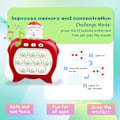 Miniatyrbild 2 av 7: Jul Pop Quick Push-spel, Handheld Light up Bubble Fidget-spel Leksak för Barn Pojkar Flickor Tonåringar Julstrumpa Fyllnadsgåvor