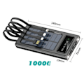 Pikkukuva 3 / 3: Aerbes Powerbank aurinkokennoilla - 10 000 mAh - Musta Musta Black one size