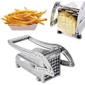 Miniatyrbilde 1 av 5: Håndholdt potetskjærer i rustfritt stål - Lag pommes frites og potetchips