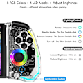 Miniatyrbillede 4 af 5: Switch Controller til Nintendo Switch/OLED, One-Piece Switch Pro Controllers Udskiftning til Joycon, Håndholdt Switch Grip Fjernbetjening med 8 RGB Farver