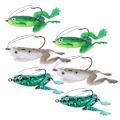 Miniatyrbilde 2 av 4: 6 stk/sett Utendørs Kunstig Levende Froskformet Myk Plast Fiskeagn (Tilfeldig Farge)