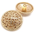 Miniatyrbillede 1 af 5: 10 stk (Guld, 20mm) Tøj Knapper - Retro Hul Knapper Syning Se