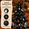 Miniatyrbilde 4 av 8: DIY Quilted Christmas Tree Fabric Kit, 3D Fabric Patchwork Craft Set for Beginners, Handmade Table Decoration for Home, Mantel, Table, Office #F