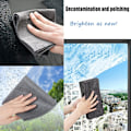 Miniatyrbild 4 av 5: 5-pack Magic Cleaning Cloth, Tjockare Magic Cleaning Cloth Ränder Fri, Återanvändbar Magic Cloth för Hem Allmänna Syften, Glasrengöringsduk (30 * 30CM)