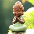 Pikkukuva 2 / 5: 1 kpl (TYYL-C) Keraaminen pieni söpö vauva Buddha patsas munkkihahmo C