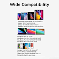 Miniatyrbilde 2 av 6: [2-pak/1M] USB C til USB C-kabel, flettet 60W 20V/3A USB Type C til Type C PD hurtigladekabel 90 grader (svart)