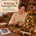 Miniatyrbillede 6 af 8: DIY Quilted Fabric Christmas Tree Kit, 3D Fabric Patchwork Craft Set for Beginners, Handmade Table Decoration for Home, Mantel, Table, Office #O